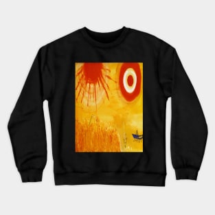 Marc Chagall A Wheatfield On A Summers Afternoon Crewneck Sweatshirt